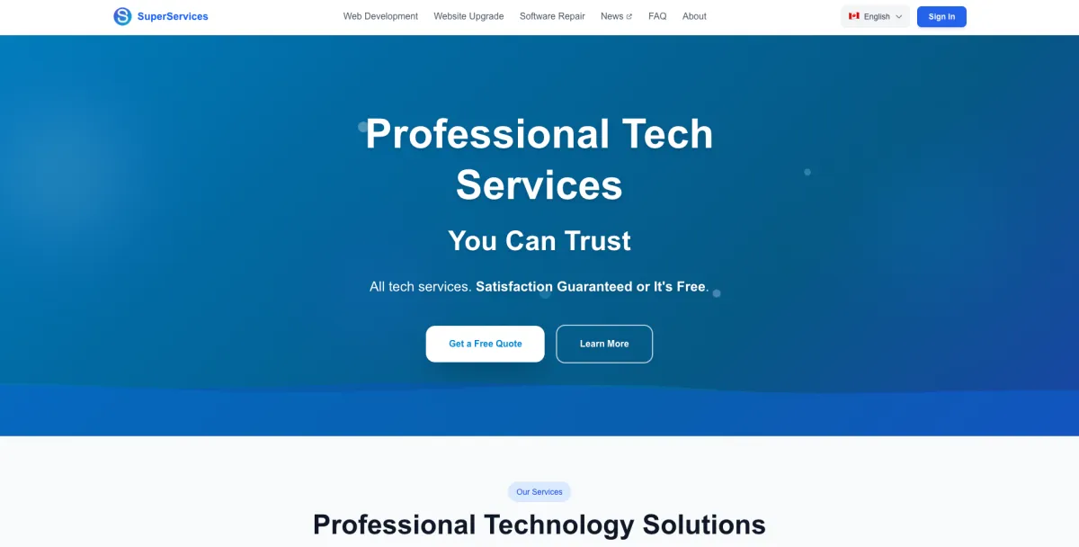 Super Service screenshot